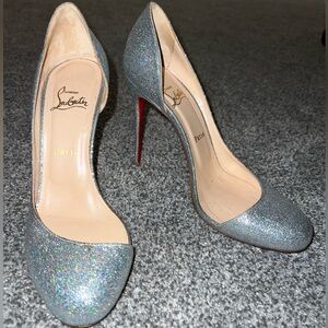Christian Louboutin mini glitter helmour